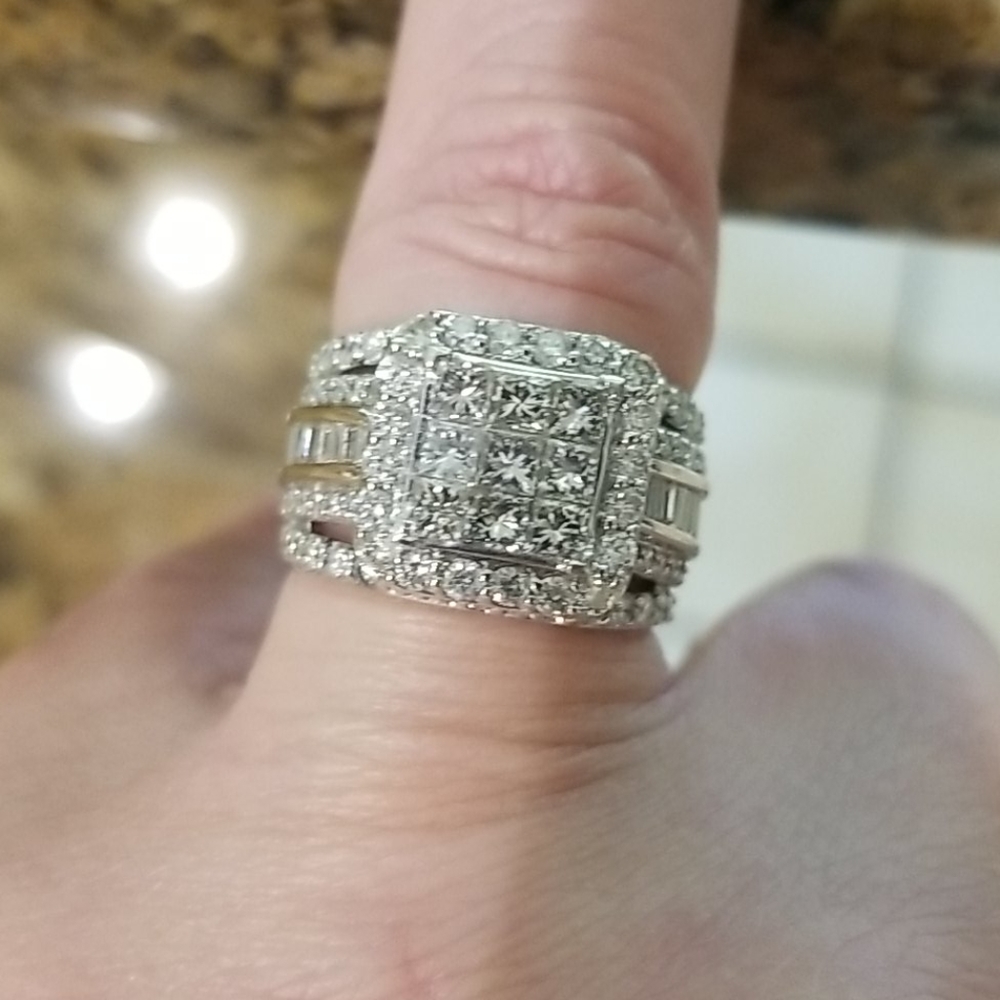 APPRAISED Macy's 14KW 3 CTTW Diamond Ring - SZ 7 - Picture 8 of 9